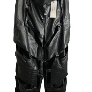 Stylish Black Leather Pants